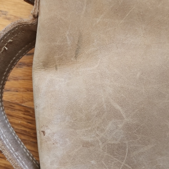 Jesslyn Blake leather and canvas bag wirh detach shoulder strap - Picture 2 of 11